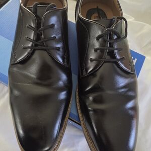Nunn Bush Shiny Black Derby Shoes